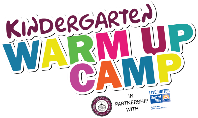 kindergarten warm up camp logo 